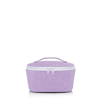 Abbildung von reisenthel coolerbag S pocket Kühltasche mit Obermaterial aus recycelten PET Flaschen Ideal für das Mittagessen unterwegs, Couleur:twist violet