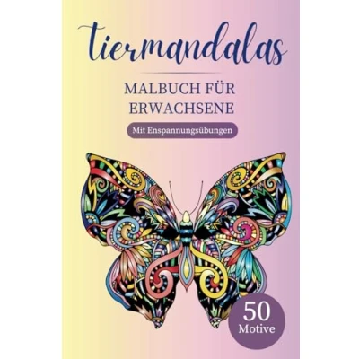 Abbildung von Mandalas Tiere Malbuch für Erwachsene: Erwachsene im A5 Format mit wundervollen und Entspannungstechniken zum Stressabbau zur Entspannung