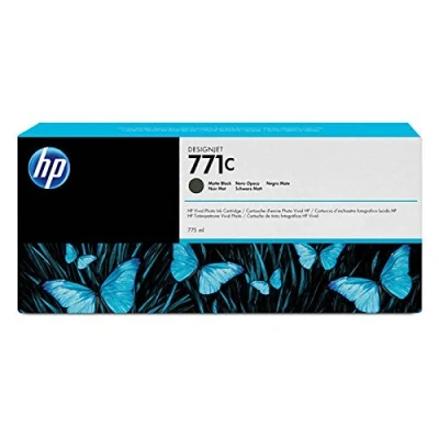 Abbildung von HP 771C Mattschwarz Original Druckerpatrone mit hoher Reichweite (775 ml) für DesignJet