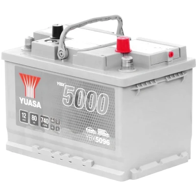 Abbildung von Yuasa YBX5096 12V 80Ah 740A Silber Hochleistungsbatterie