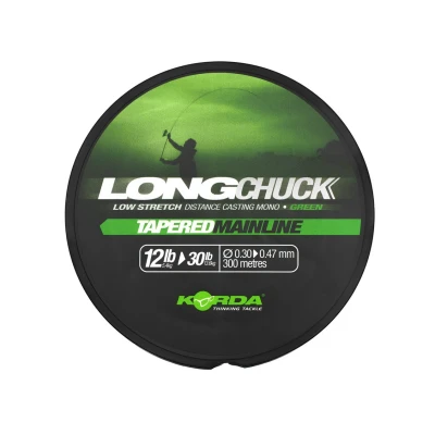 Abbildung von Korda LongChuck Tapered Mainline Green Nylon 300m 0,27mm Monofile Schnur