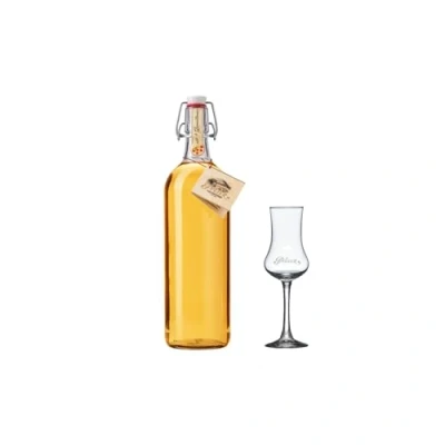 Abbildung von Prinz Alte Wald Himbeere 1,0 Liter + 1x Schnapskelch