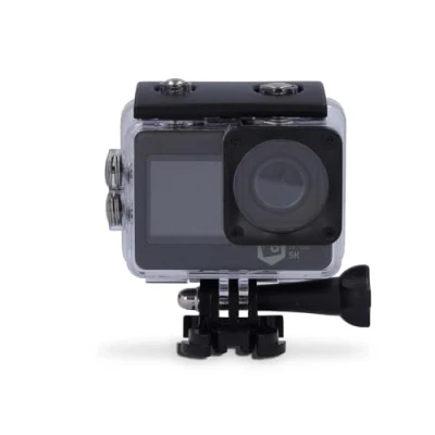 Abbildung von Nedis Action Cam 5K@30fps 16 MPixel Wasserdicht bis: 30.00 m 80 min Wi Fi App erhältlich für: Android/IOS Inkl. Halterung Schwarz