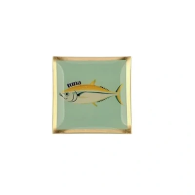 Abbildung von Gift Company Love Plates, Glasteller S, Thunfisch, Mint, 10x0,8x10cm