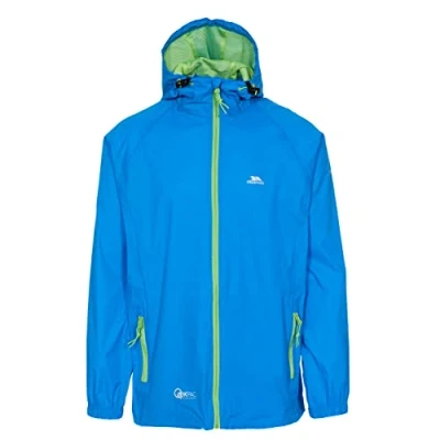 Abbildung von Trespass Unisex Erwachsene Qikpac Jacket Kompakt Zusammenrollbare Wasserdichte Regenjacke, Blau (Cobalt), S