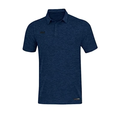 Abbildung von JAKO Herren Polo Premium Basics, marine meliert, 3XL, 6329