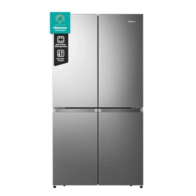 Abbildung von Hisense RQ758N4SAIE Cross Door Kühl Gefrierkombination/NoFrostPlus/Inverter Kompressor/Multiflow 360/ SuperCool/ 178,5 cm/Kühlteil 393 l/Gefrierteil 216 l/ 40 dB/ 320 kWh/Jahr/Inox Look