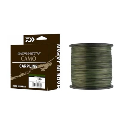 Abbildung von Daiwa Infinity Camo Nylon Angelschnur (500m) 0.30mm 6.9kg Monofile Schnur