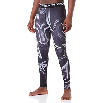 Abbildung von Venum Herren Gladiator 3.0 Kompressionshose, Schwarz/Weiß, L EU