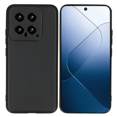 Abbildung von Xiaomi 14 Hülle Silikon iMoshion Soft Case/Backcover Handyhülle Schwarz