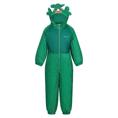 Abbildung von Regatta Unisex Baby Mudplay III Schneeanzug, Jelly Bean Dinosaur, 18 Months