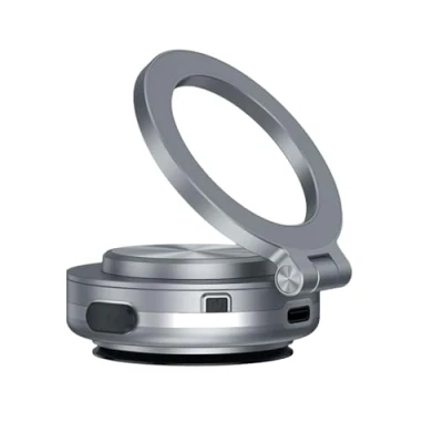 Abbildung von Jeeeun Electric Vacuum Magnetic Car Phone Mount 360 Rotating Holder, Auto Suction Rotatable (Silver)