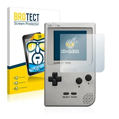 Abbildung von BROTECT (2 Stück Schutzfolie für Nintendo Gameboy Pocket Displayschutz Folie Ultra Klar