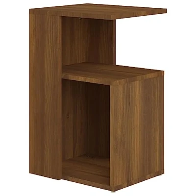 Abbildung von vidaXL Beistelltisch Couchtisch Wohnzimmertisch Kaffeetisch Sofatisch Teetisch Tisch Wohnzimmer Braun Eichen Optik 36x30x56cm Holzwerkstoff