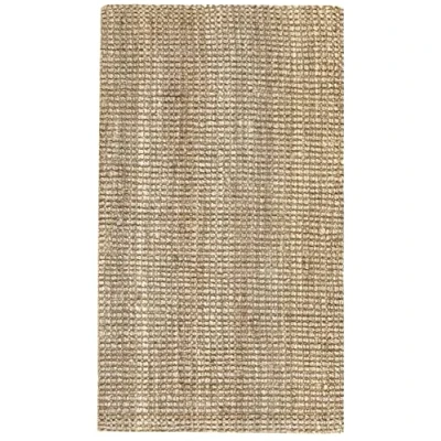 Abbildung von HAMID Kerala Jute Teppich, 100% Jutefaser Handgewebt, Teppich für Wohnzimmer, Esszimmer, Schlafzimmer, Flur, Natürliche Farbe (60x110cm)
