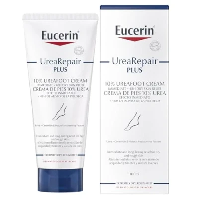 Abbildung von Eucerin UreaRepair Plus Fußcreme, parfümfrei, 100 Milliliter, Verpackung kann variieren.