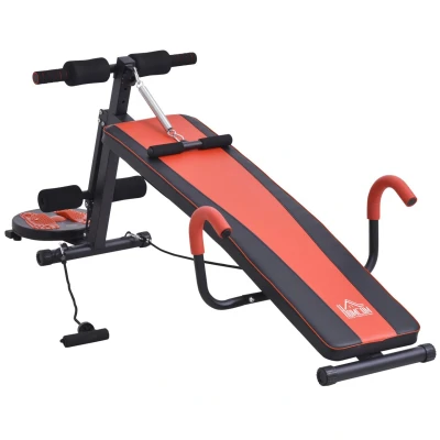 Abbildung von HOMCOM Bauchtrainer Sit Up Bank verstellbar