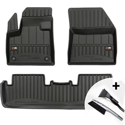 Abbildung von moto MOLTICO 3D Gummimatten Auto Fußmatten Gummi Automatten 4 teilig Set passend für Citroen DS7 Crossback Hybrid ab 2019