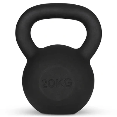 Abbildung von Athlyt Kettlebell/Kugelhantel aus Gusseisen, 20 kg, Black