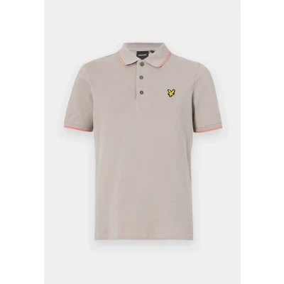 Abbildung von Lyle &amp; Scott Tipped Poloshirt, Herren, Größe: XL, Pale grey/coral stand