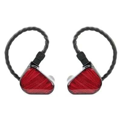 Abbildung von Fanmusic TRUTHEAR x Crinacle ZeroRed Dual Dynamic Treiber Kopfhörer im Ohr 0 78 2 poliges Kabel Einheitsgröße Rot