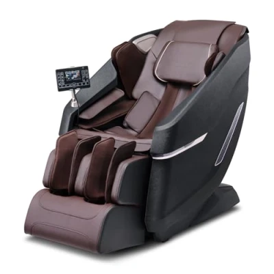 Abbildung von VEVOR Massagesessel mit flexibler SL Schiene, 3D Ganzkörper Shiatsu Massagegerät, Schwerelosigkeit, 10 bis 18 Automatikmodi, Heizung, Bluetooth Lautsprecher, Luftkissen und Touchscreen 160 kg