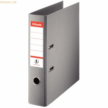 Abbildung von Esselte DIN A4 Ordner, Grau, 72 mm Rückenbreite, Kunststoff, 1er Pack, 811380