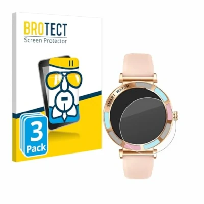 Abbildung von BROTECT Schutzglas für Bekomiya Smartwatch 1.27&quot; (3 Stück) Schutzfolie Panzer Folie Glas [Extrem Kratzfest 9H, Anti Fingerprint