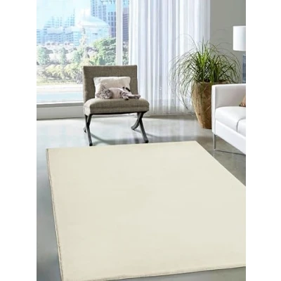 Abbildung von the carpet Cosy kuschelig Warmer Fellteppich, weich und elegant, waschbar Fußbodenheizung geeignet, Öko Tex Zertifiziert, Creme 2, 120 x 170 cm