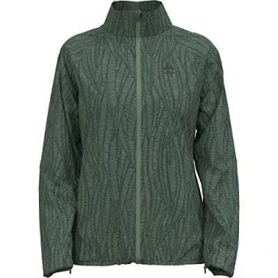 Abbildung von ODLO Zeroweight Print Windbreaker, Damen, Größe: 38, Loden frost