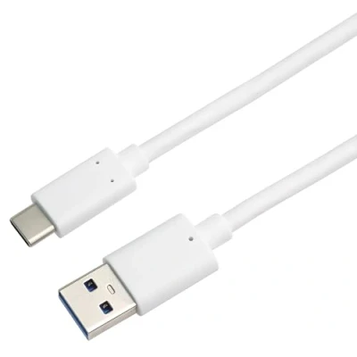 Abbildung von PremiumCord USB C zu 3.0 Verbindungskabel 3m, SuperSpeed ​​Datenkabel bis 10Gbit / S, Anschluss 3A, 3.1 Generation 2 Typ Stecker, Farbe Weiß, Länge 3m