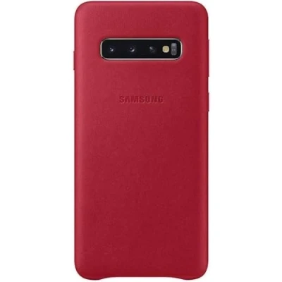 Abbildung von Leather Cover für Galaxy S10 Rot