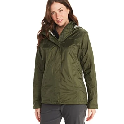 Abbildung von Marmot Damen PreCip Eco Jacket, Wasserdichte Regenjacke, winddichter Regenmantel, atmungsaktiv, faltbarer Hardshell Windbreaker, ideal zum Fahrradfahren &amp; Wandern