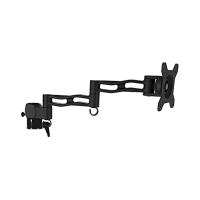 Abbildung von Duronic DML5 BK Monitorarm Erweiterung für Monitor Halterung Geeignet Bildschirme bis 27 Zoll Tragfähigkeit 8 kg Zusatzarm mit VESA Monitorständer Aluminium