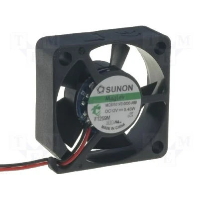 Abbildung von Sunon Lüfter 30x30x10mm MF30101V2 A99 DC 12V 8600 U/min 20dBA Vapolager 2 Litzen