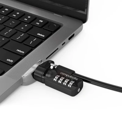 Abbildung von Compulocks &quot;The LEGDE Sicherheitsadapter für MacBook Pro M1/M2 14&quot; mit Kombi Sicherheitskabel