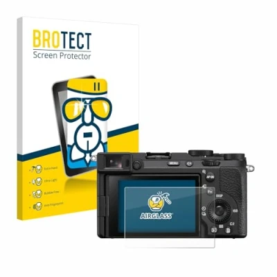 Abbildung von BROTECT Schutzglas für Sony Alpha 7CR Schutzfolie Panzer Folie Glas [Extrem Kratzfest 9H, Anti Fingerprint, Ultra Transparent]