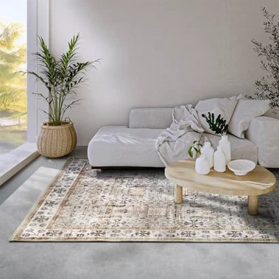 Abbildung von ELLE DECORATION Teppich &quot;Saveh&quot;, rechteckig, Kurzflor, Anti Rutsch, Vintage, Klassisch, Wohnzimmer, Flur