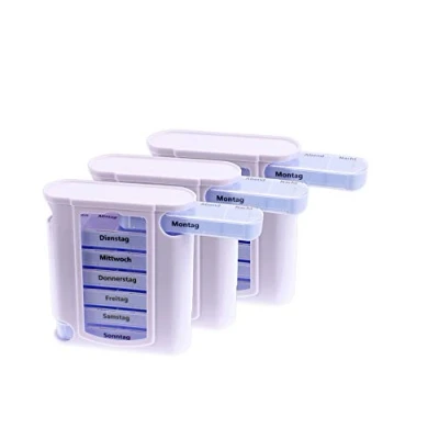 Abbildung von BigDean Pillendose 3er Set Pillenbox Tablettendose Medikamentenbox (3 St)