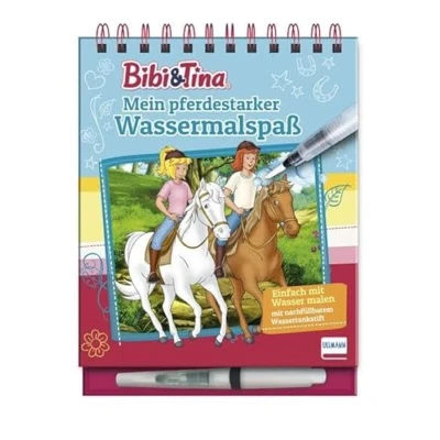Abbildung von Bibi &amp; Tina Mein pferdestarker Wassermalspaß (Magic Water Colouring): Einfach mit Wasser malen und Malbuch 16 Bildern, die sich beim ... nachfüllbarem Wassermalstift, ab 4 Jahren