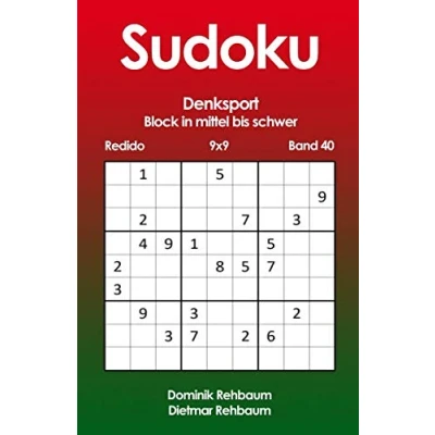 Abbildung von Redido Sudoku Block in mittel bis schwer Denksport 9x9 Band 40