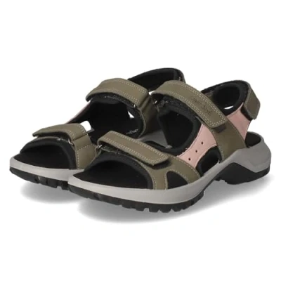 Abbildung von Beliana Damen Sandalen/Outdoorsandalen Grün Rauleder, Größe:41, Farbauswahl:grün kombi