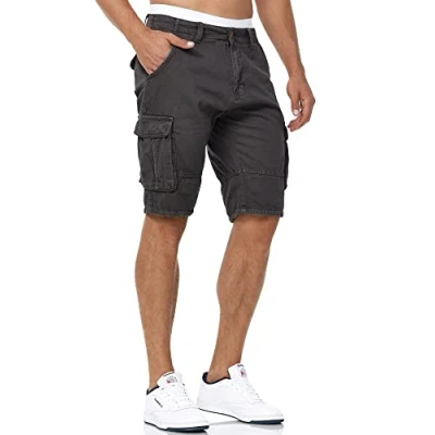 Abbildung von Indicode Jeans Blixt Shorts, Herren, Größe: Small, Raven