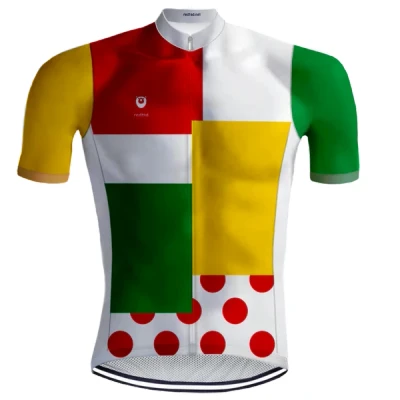 Abbildung von Retro Radtrikot Kombinationswertung mehrfarbig RedTed