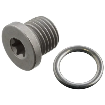 Abbildung von FEBI BILSTEIN 103344 Ölablaßschraube Stahl T45 mit Dichtring AUDI: A4 B9 Allroad, Q3, A3 Schrägheck, VOLKSWAGEN: Touareg II, Beetle Schrägheck