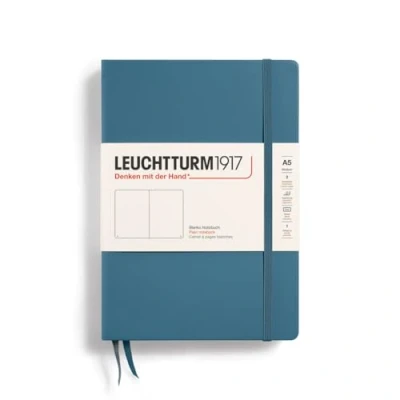 Abbildung von LEUCHTTURM1917 363333 Notizbuch Medium (A5), Hardcover, 251 nummerierte Seiten, Stone Blue, blanko