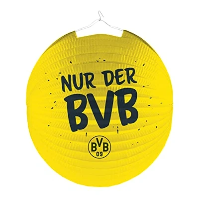 Abbildung von amscan lampion BVB Dortmund Papier gelb/schwarz, 25cm
