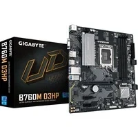 Abbildung von GIGABYTE B760M D3HP Mainboard Intel Core CPUs der 14. Generation, 4+1+1 Phasen VRM, bis zu 5600 MHz DDR5, 2xPCIe 4.0 M.2, GbE LAN, USB 3.2 Gen 1