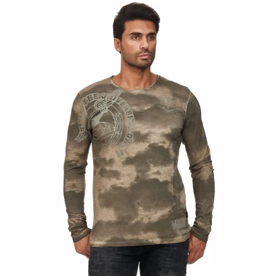 Abbildung von Rusty Neal Langarmshirt, Herren, Größe: Small, Khaki