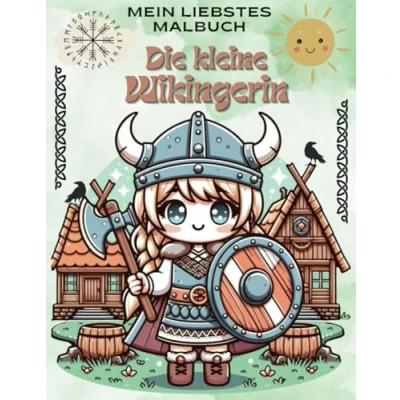 Abbildung von Wikinger Malbuch: Die kleine Wikingerin: Mein liebstes Malbuch für Kinder von 4 bis 12 Jahren